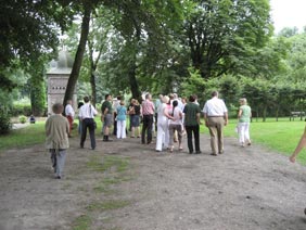 Besuch der Jaguar Association Germany e. V., Sektion Westfalen, anläßlich einer touristischen Rundfahrt.