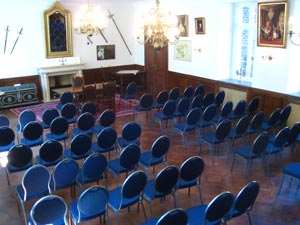 Rittersaal, hergerichtet als Trauzimmer im Schloss Bladenhorst