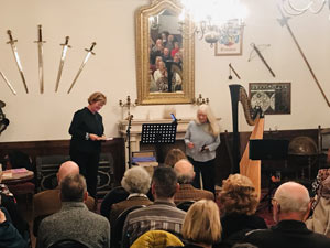 Foto vom Literarischen und musikalischen Abend auf Schloss Bladenhorstt am 08.11.2025