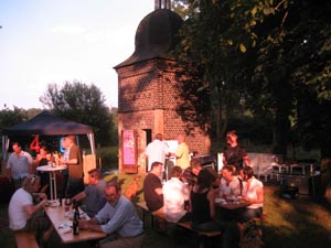 Geburtstagsfeier eines Schlossbewohners auf Schloss Bladenhorst am 04.07.2009