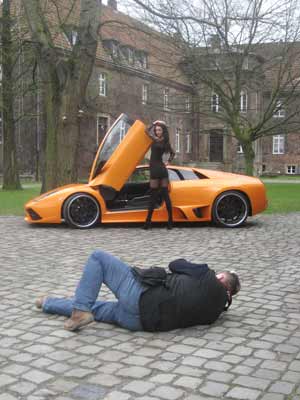 Fotoshooting Lamborghini Murciélago LP 640 auf Schloss Bladenhorst am 10.04.2012