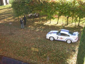 Fotoshooting Porsche GT3 im Renntrimm auf Schloss Bladenhorst am 27.10.2012